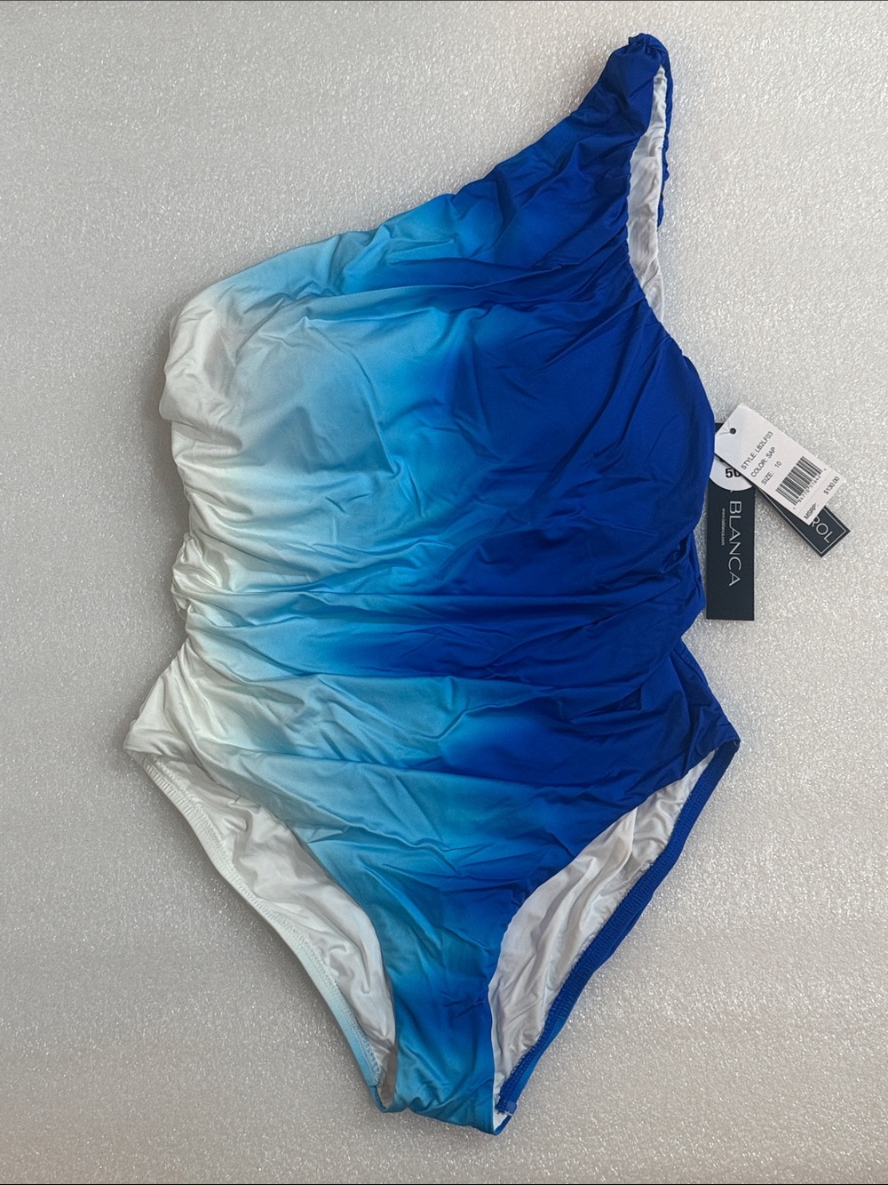 La Blanca Ocean Oasis Sapphire Lingerie One Piece Swimsuit Womens Size 10 NWT